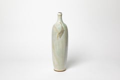 White glazed ceramic vase by Michel Lanos