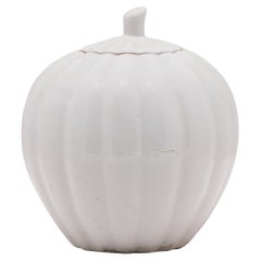 White Glazed Gourd Jar