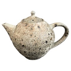 White Glazed Tea Pot by Toru Hatta
