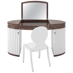 dressing table glossy deco vanities tables furniture