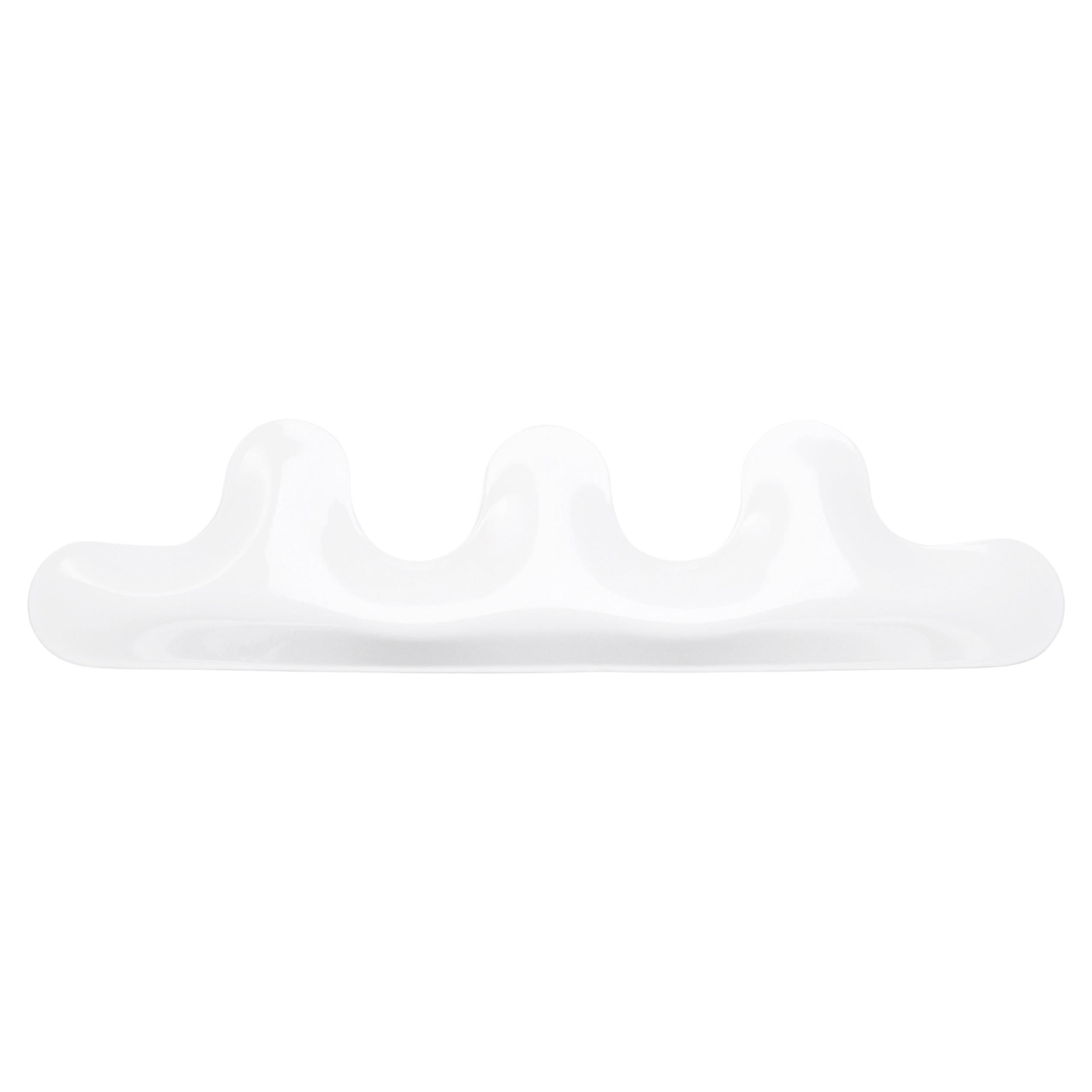 Kamm 3-Mantelbügel in Weiß mit glänzendem Muster von Zieta im Angebot