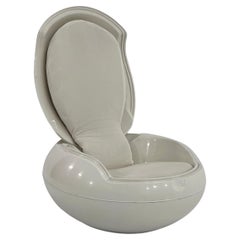 White GN1 Garden Egg by Peter Ghyczy for VEB Synthese, 1970s