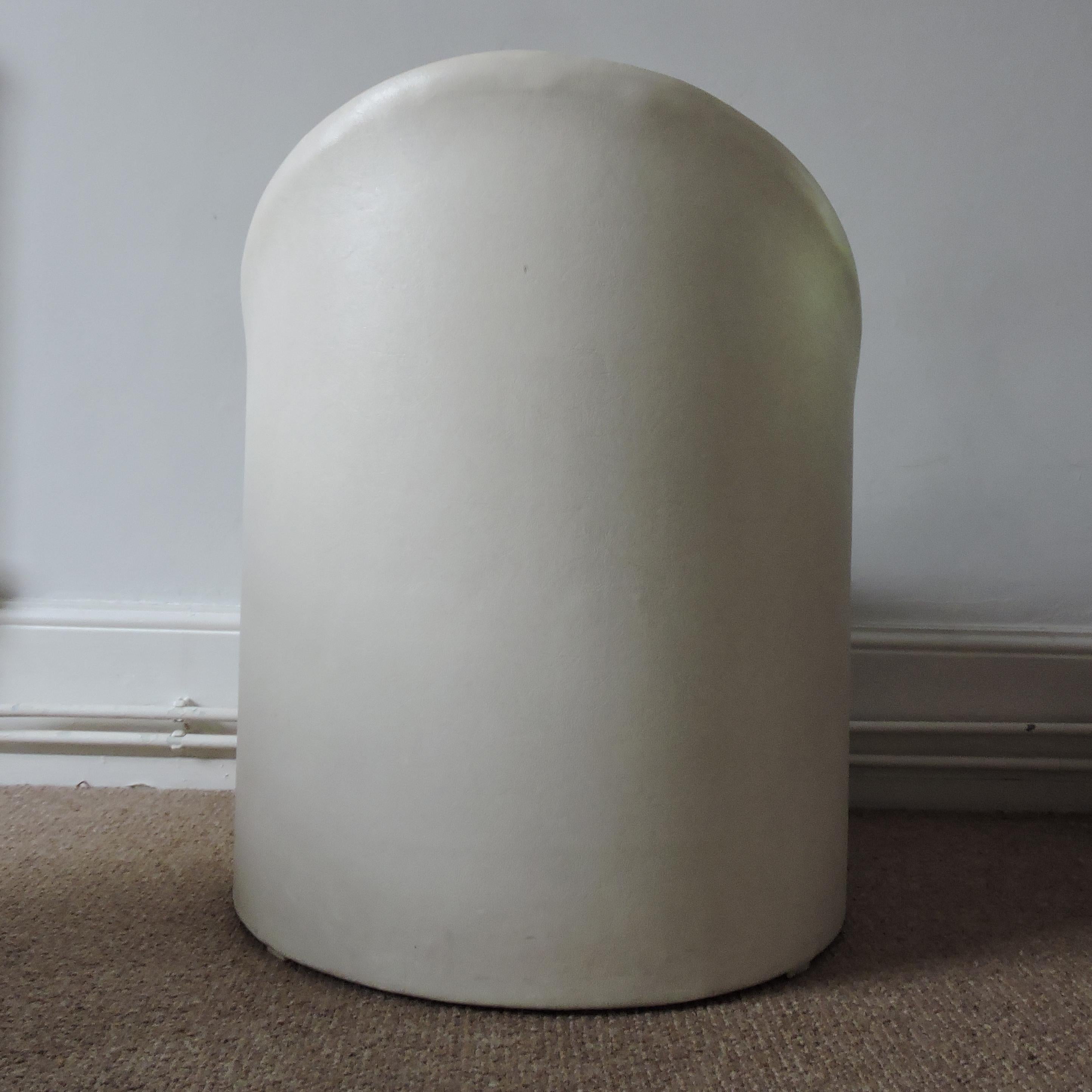 British White 'Gogo' Tub Chair by Roger Bennett for Evans High Wycombe