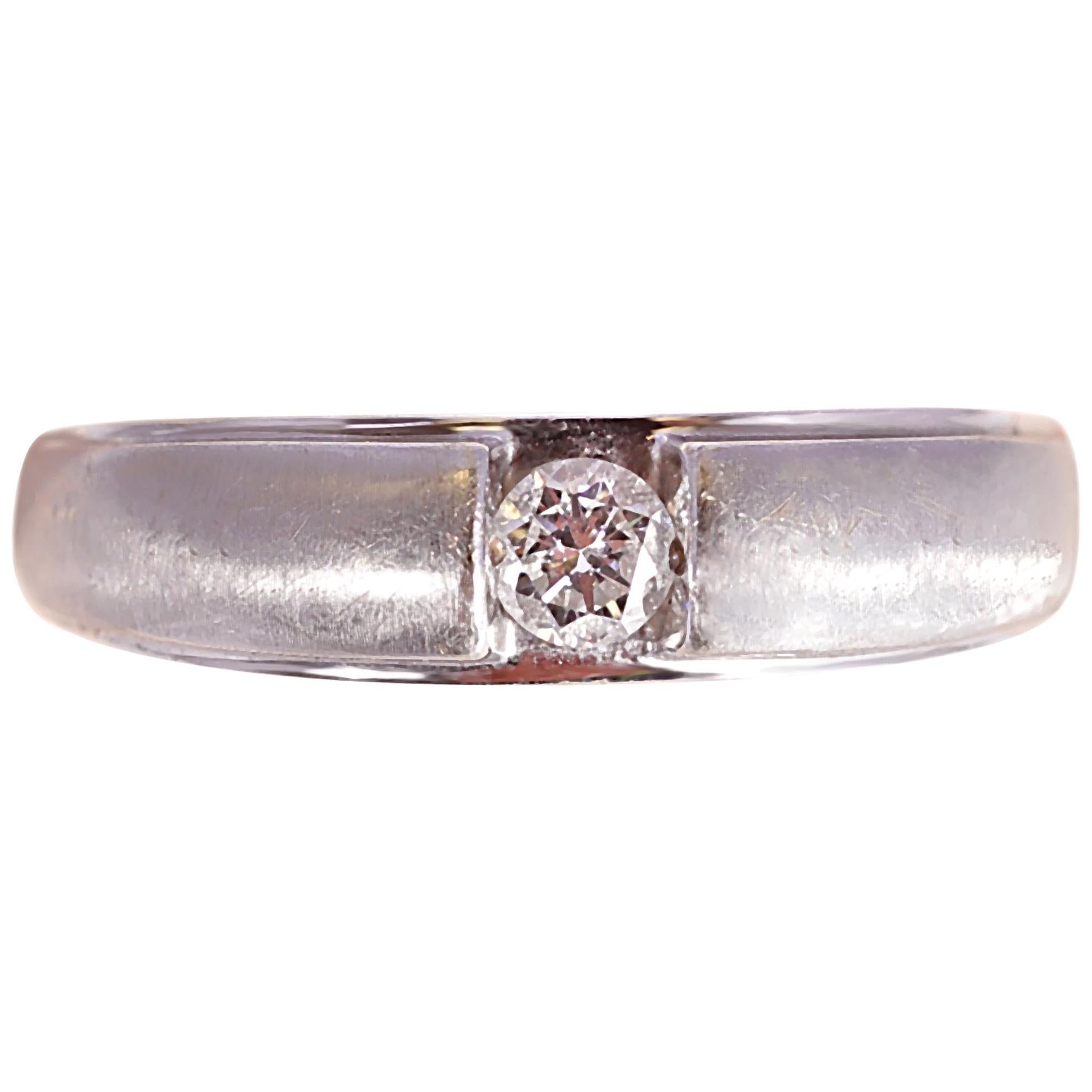 White Gold 0.25 Carat Diamond Ring For Sale