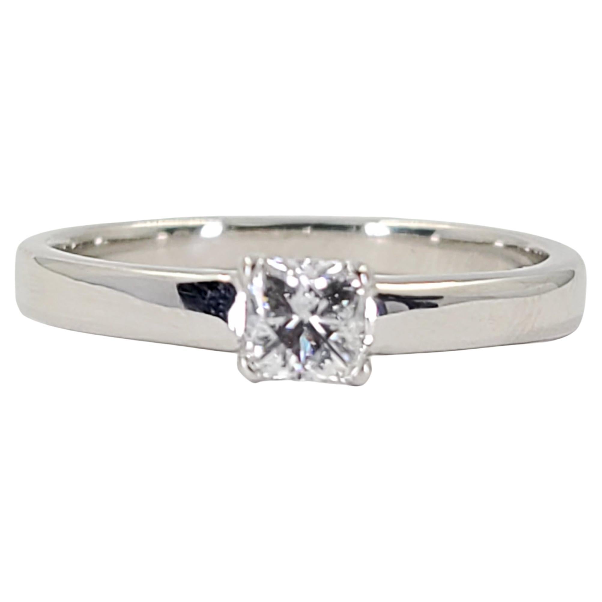 White Gold 0.30 Carat Radiant Cut Diamond Engagement Ring For Sale