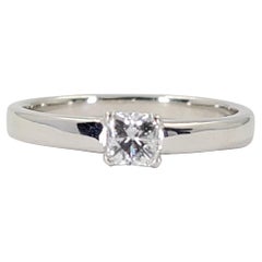 White Gold 0.30 Carat Radiant Cut Diamond Engagement Ring
