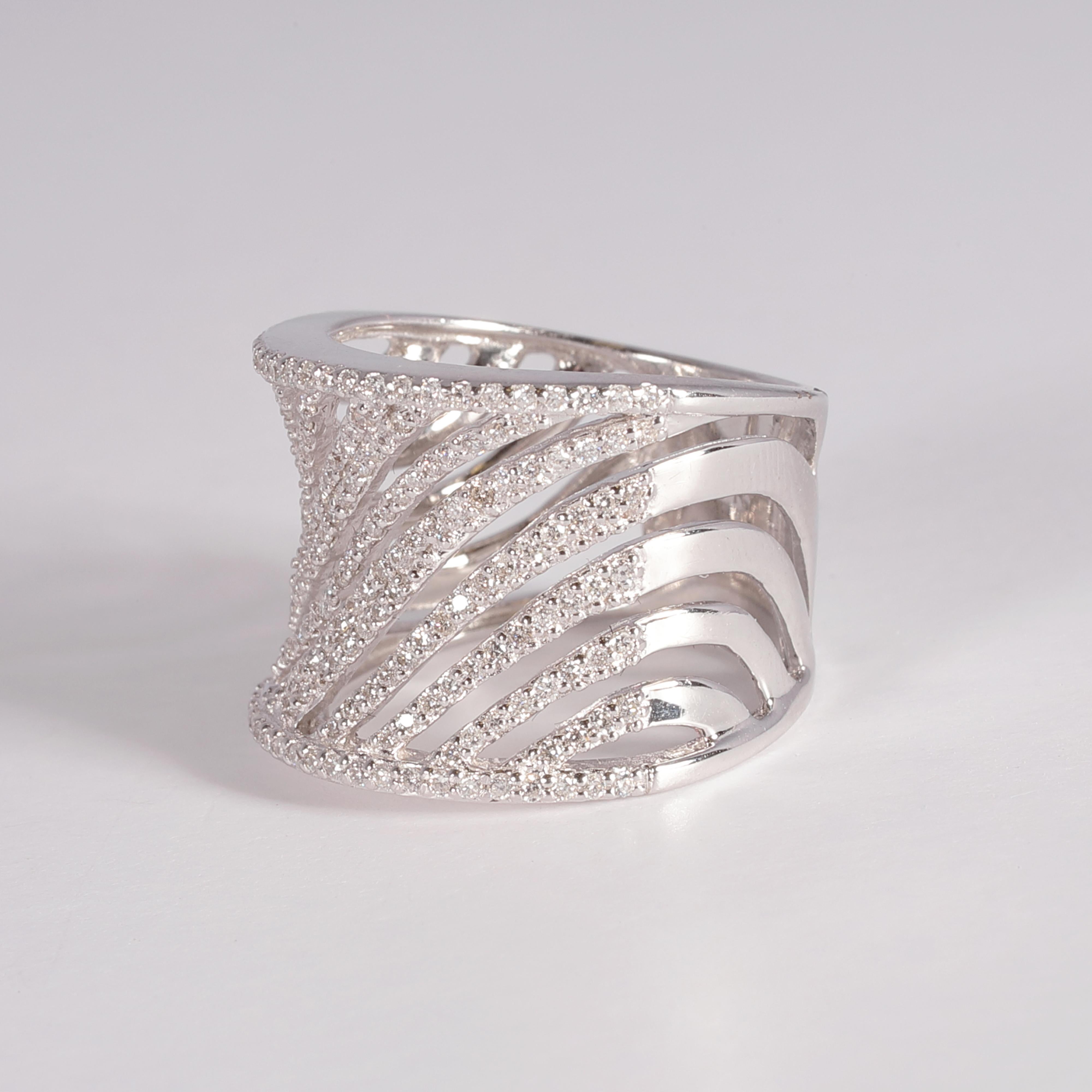 Round Cut White Gold 0.60 Carat Diamond Ring