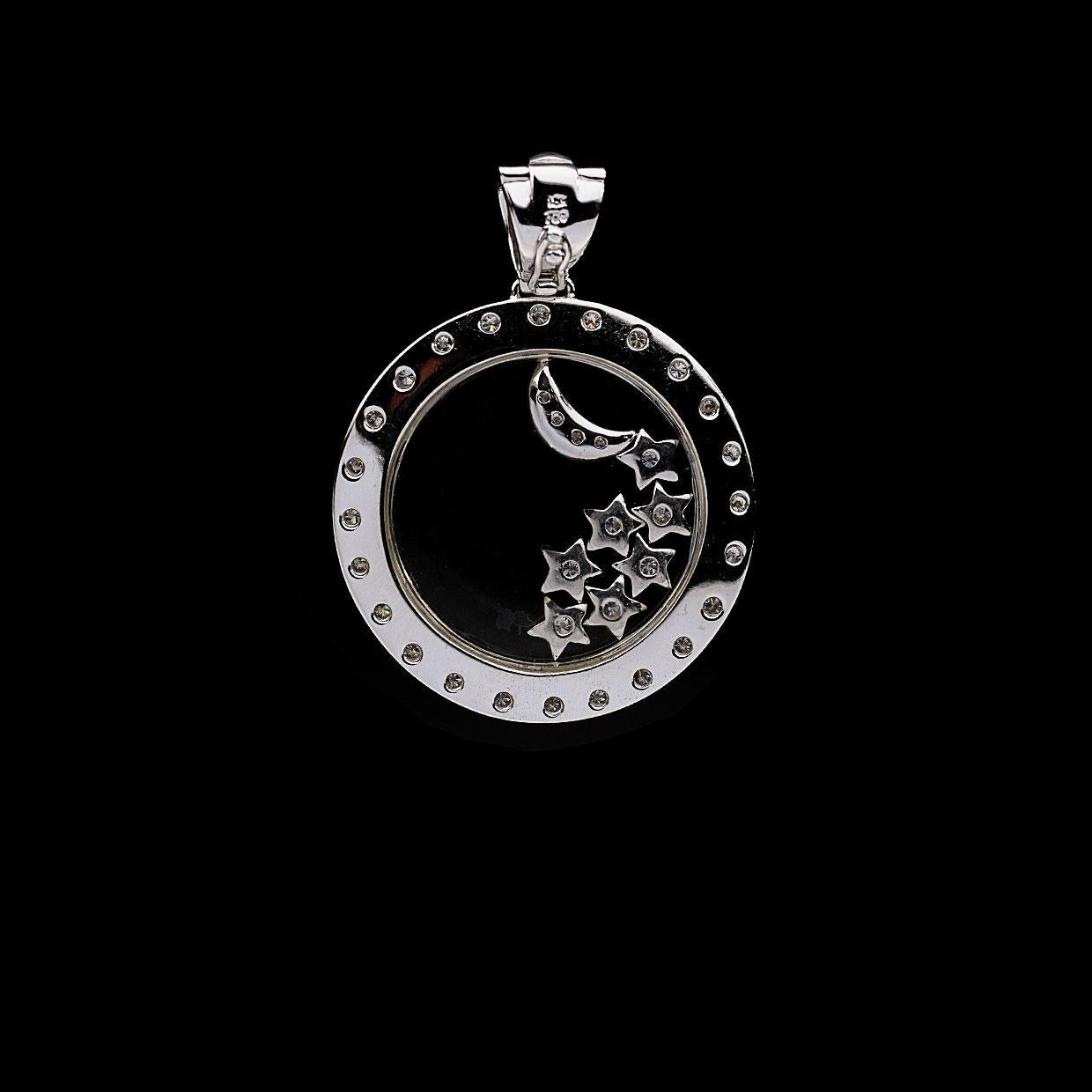 moon and star pendant