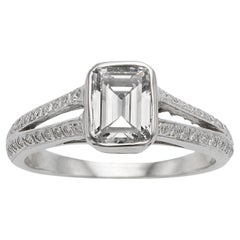 White Gold 1 CT Diamond Engagement Ring