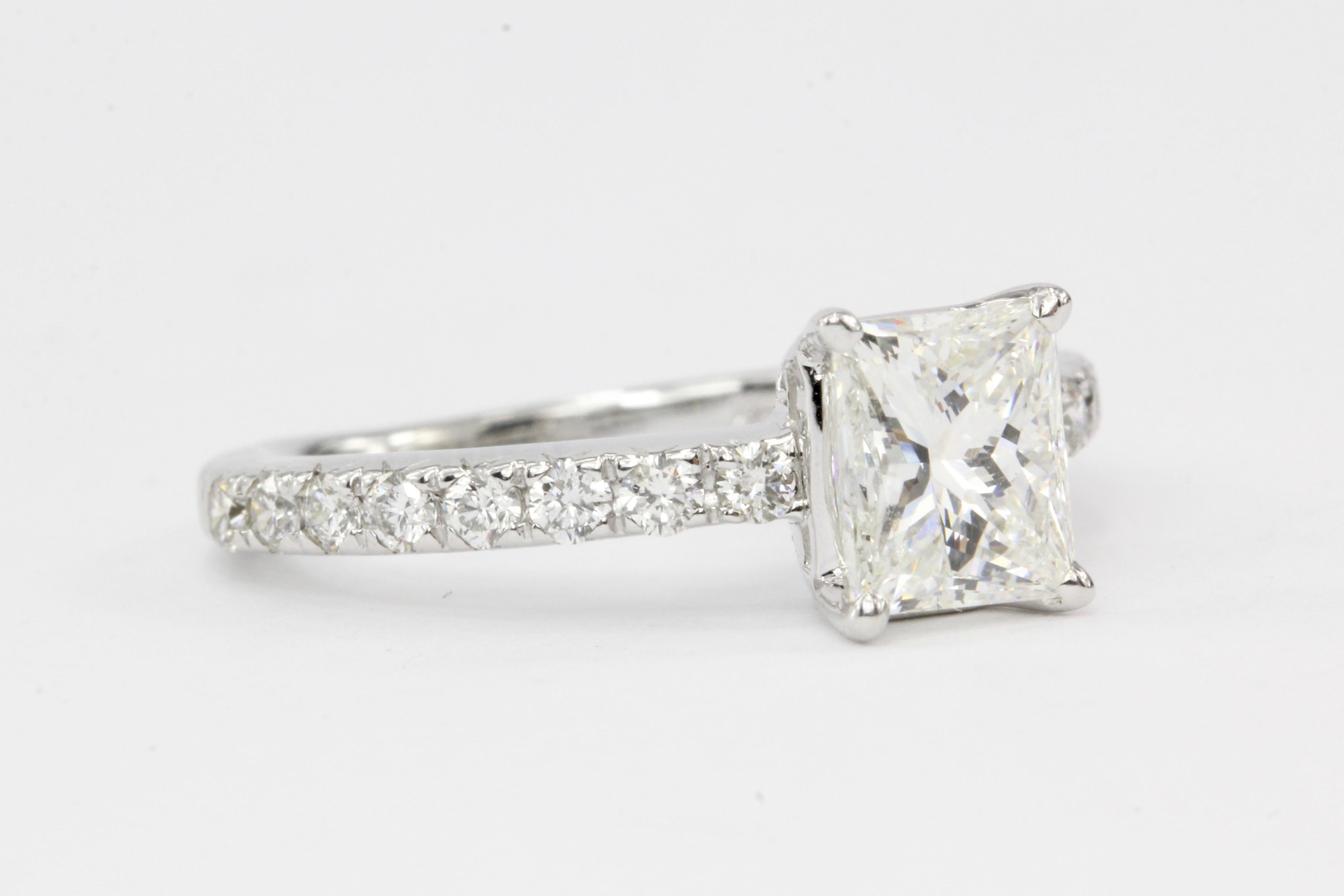 1.2 carat princess cut diamond ring