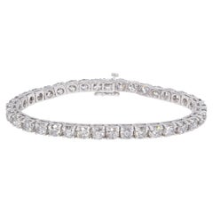 Tennisarmband aus Weißgold mit Diamanten (12,21 ct insgesamt)