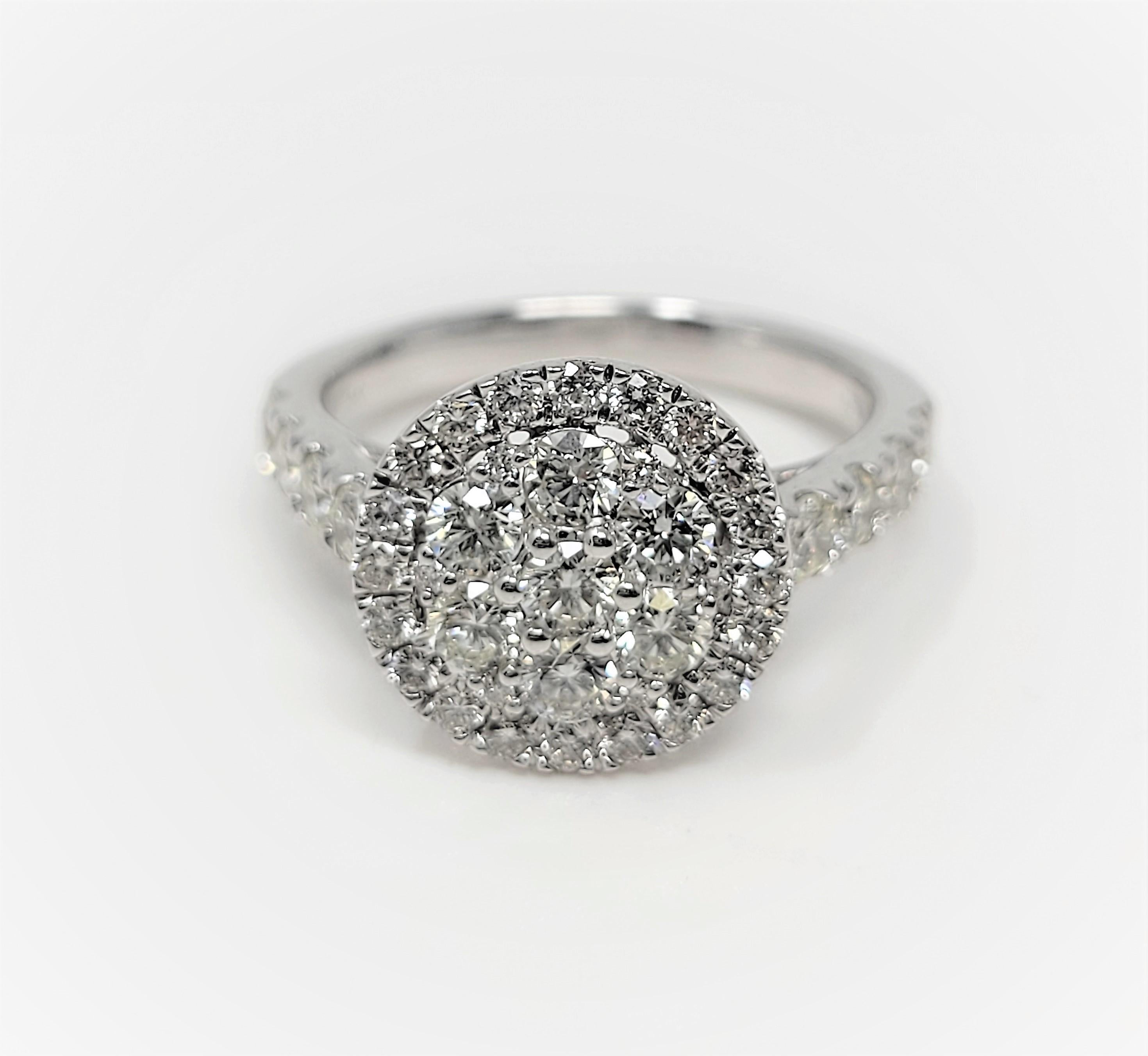 White Gold 1.50 Carat Diamond Ring In New Condition For Sale In Dallas, TX