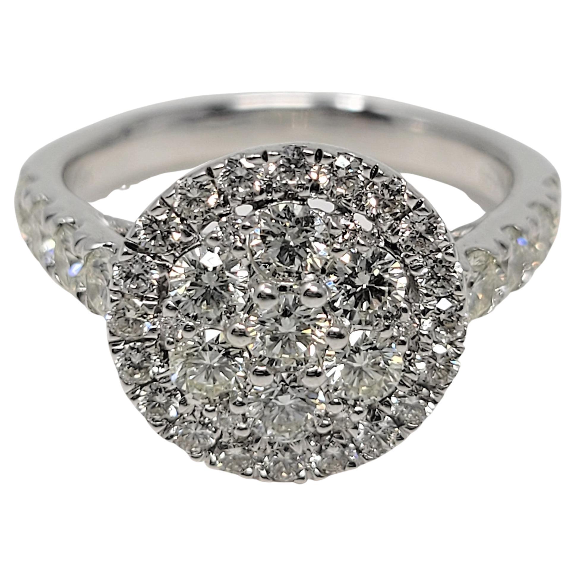 White Gold 1.50 Carat Diamond Ring For Sale