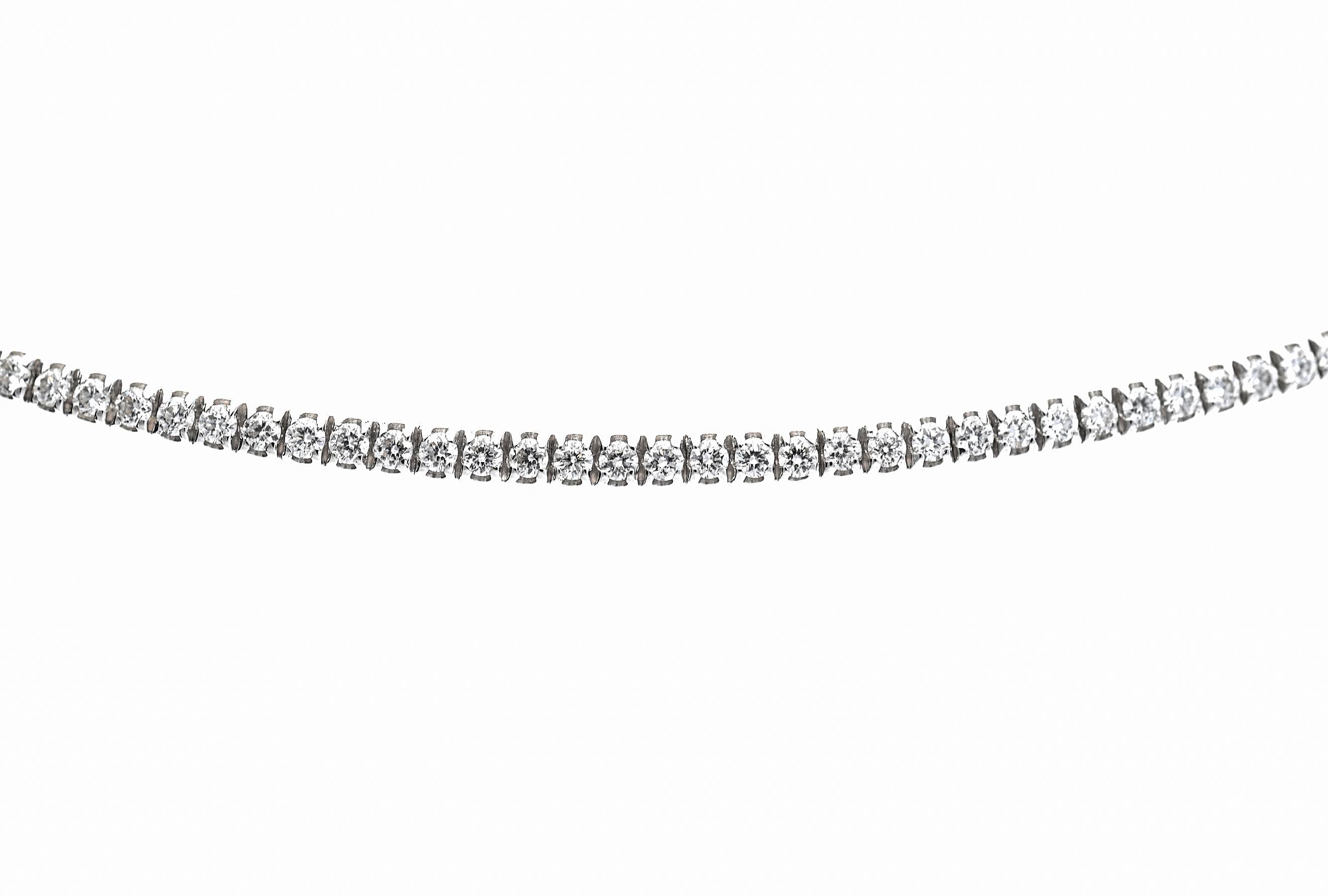 white gold choker necklace