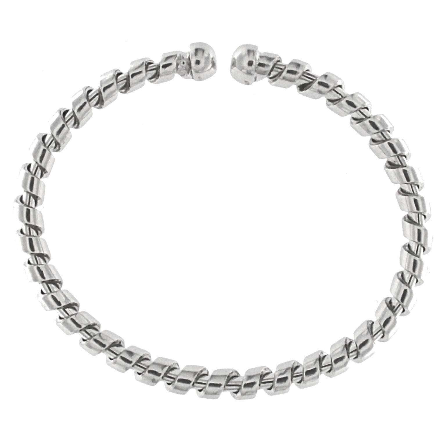 Bracelet Tubogas en or blanc 18 carats Neuf - En vente à Milano, Lombardia