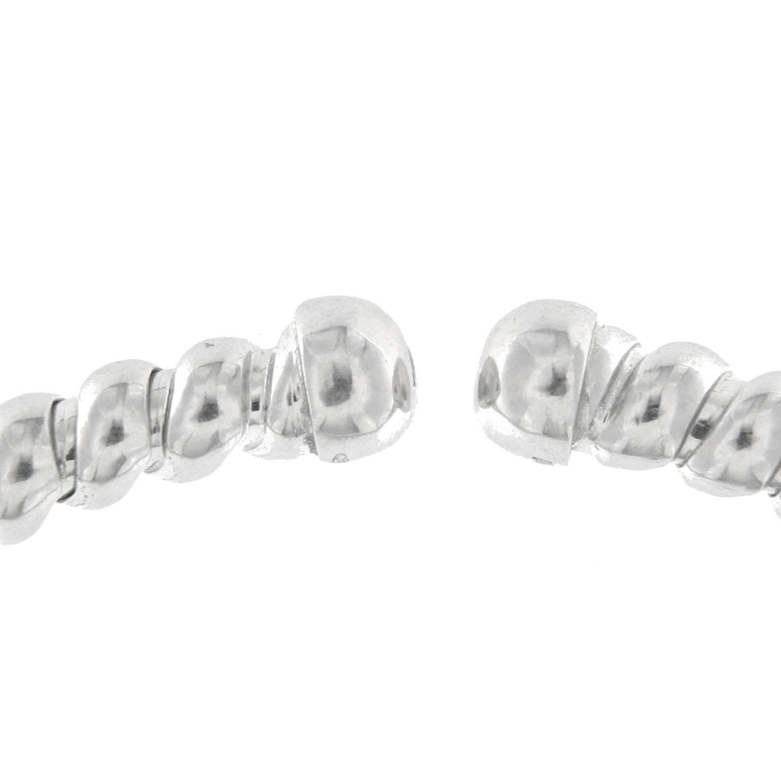 Bracelet Tubogas en or blanc 18 carats Unisexe en vente