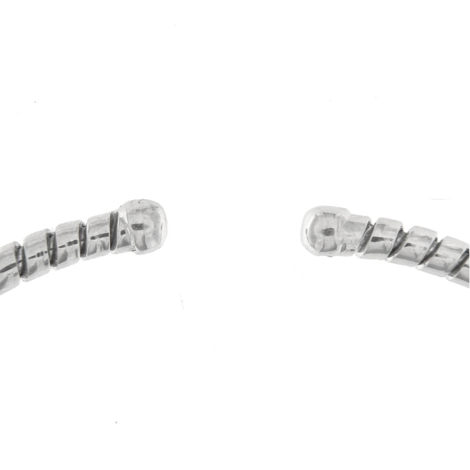 Women's or Men's White Gold 18 Karat Tubogas Bracelet