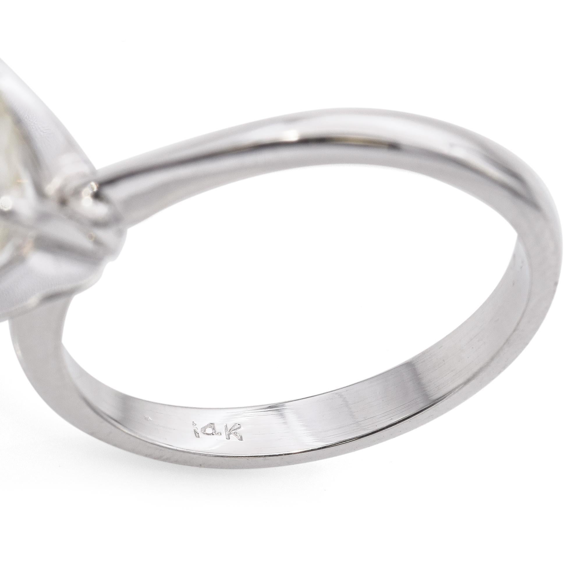 White Gold 2.6ct O-P VVS2 Solitaire Diamond Engagement Ring GIA 2