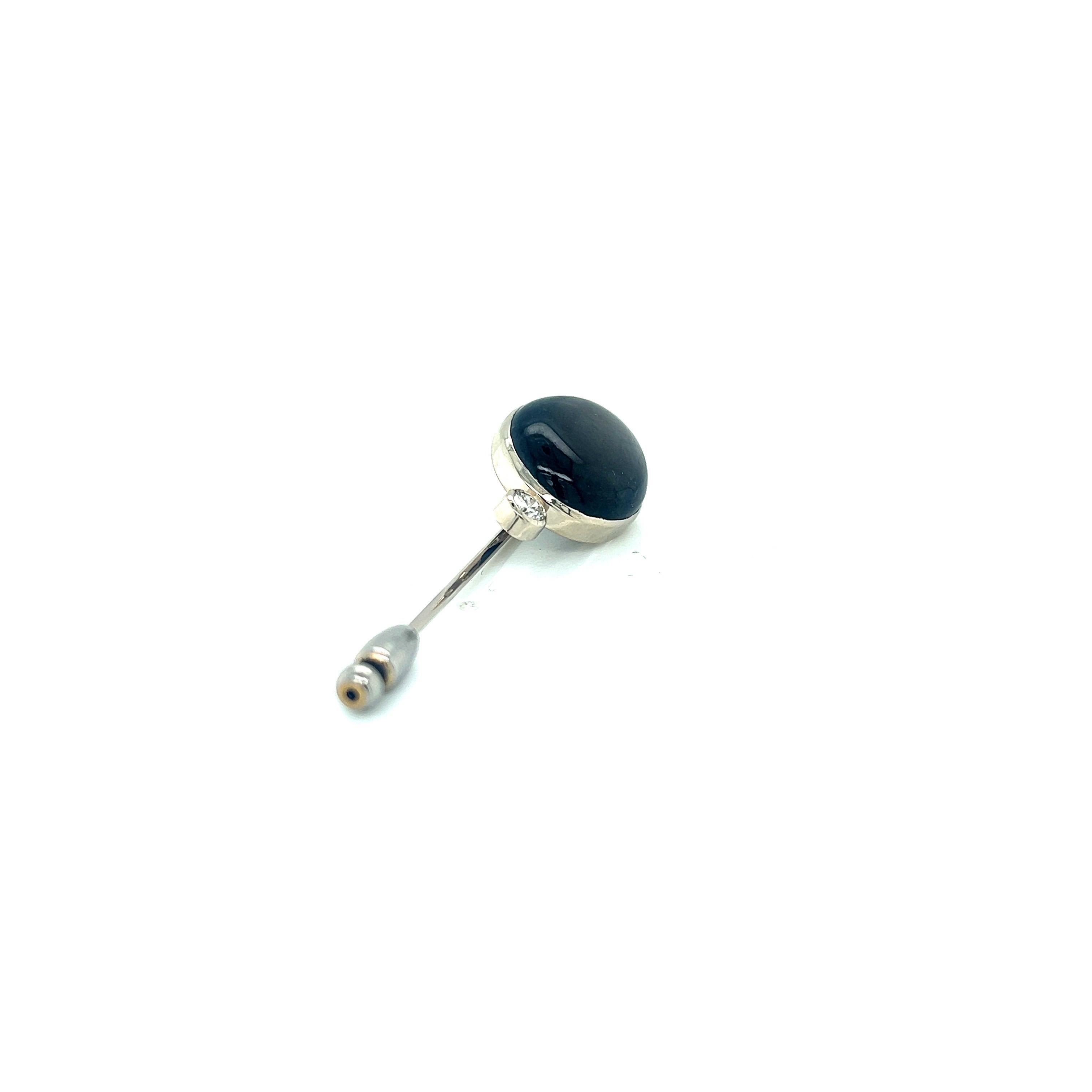 black brilliance lapel pin