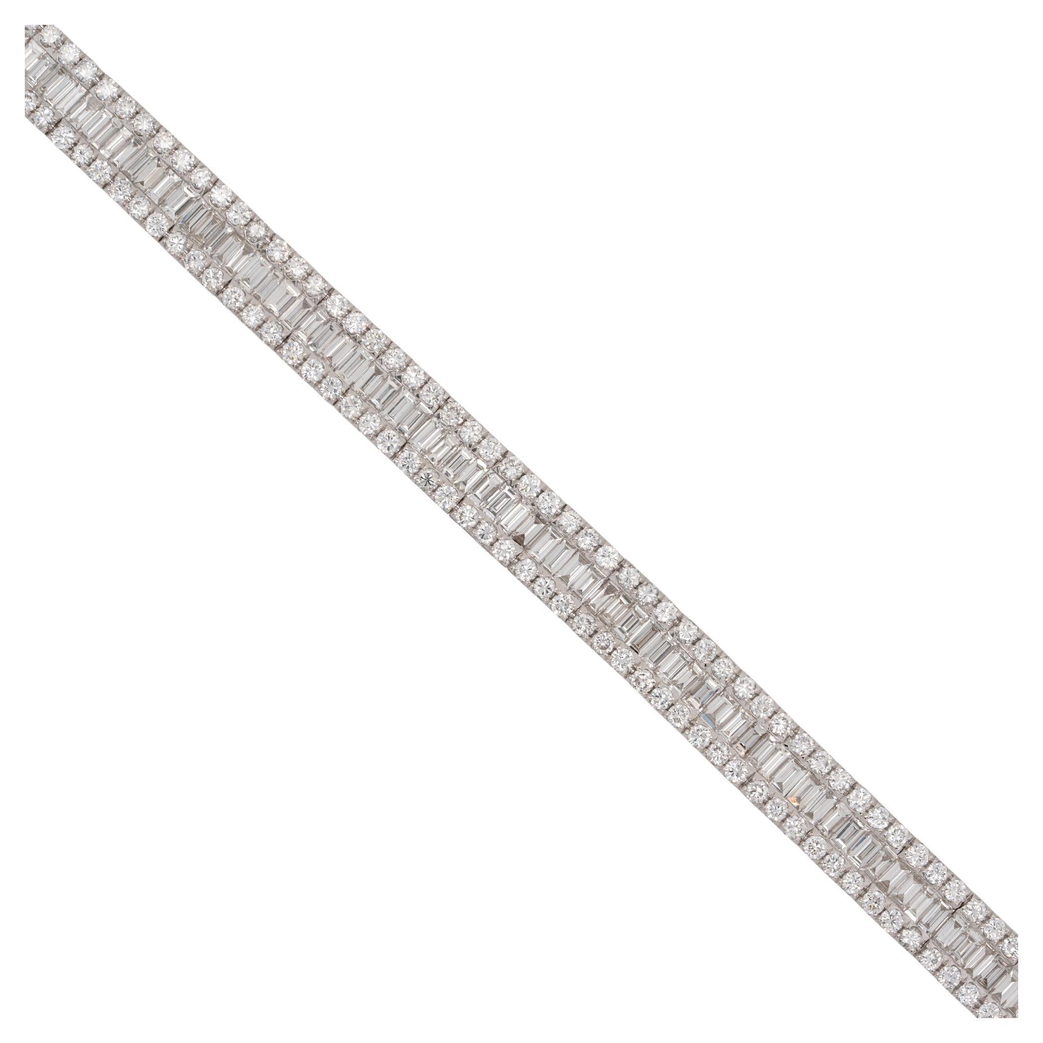 7.14 Carat Diamond Bracelet 18 Karat in Stock