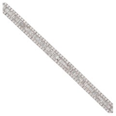 7.14 Carat Diamond Bracelet 18 Karat in Stock