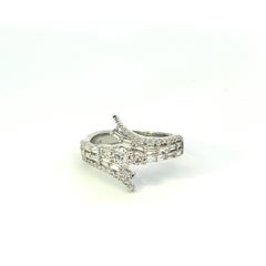White Gold .88 Carat Diamond Ring