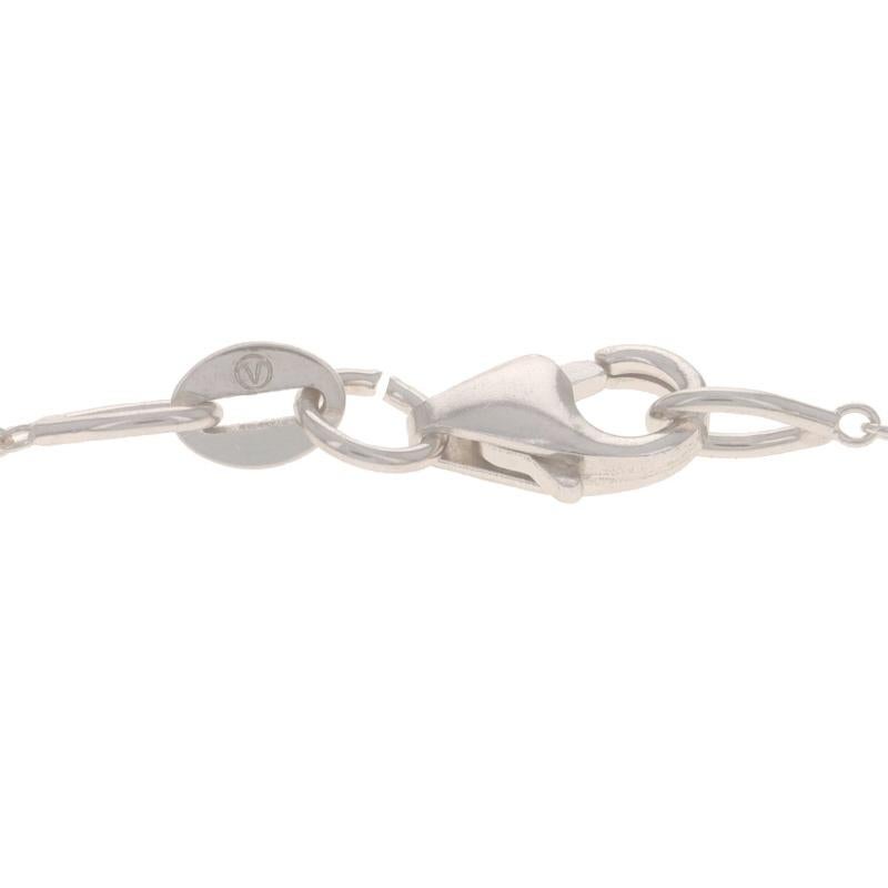 Collana con ciondolo di diamanti e perle Akoya in oro bianco da 18
