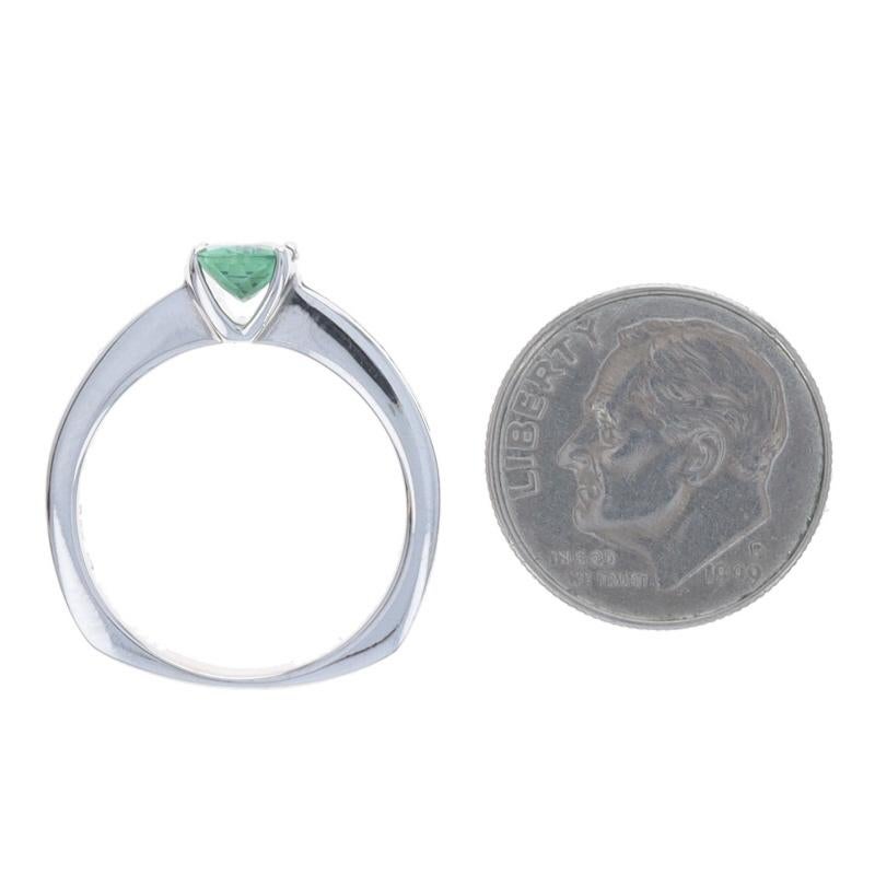 White Gold Alexandrite Diamond Ring - 18k Oval .30ctw GIA en venta 1