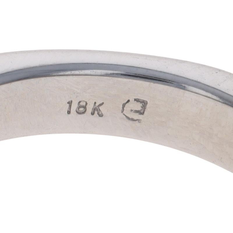 White Gold Alexandrite Diamond Ring - 18k Oval .30ctw GIA en venta 2