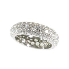 Vintage Eternity Band with over 5 crts of Brilliant Cut Diamonds, 1960s