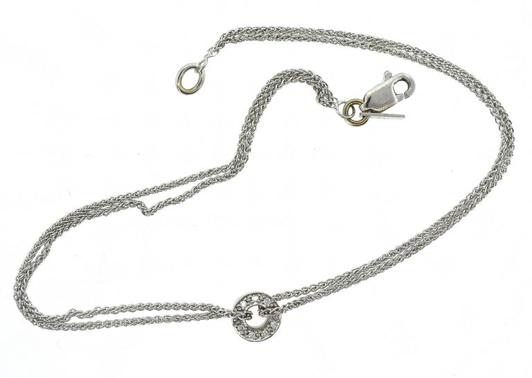 White Gold and Diamond Anklet For Sale at 1stDibs diamond anklet