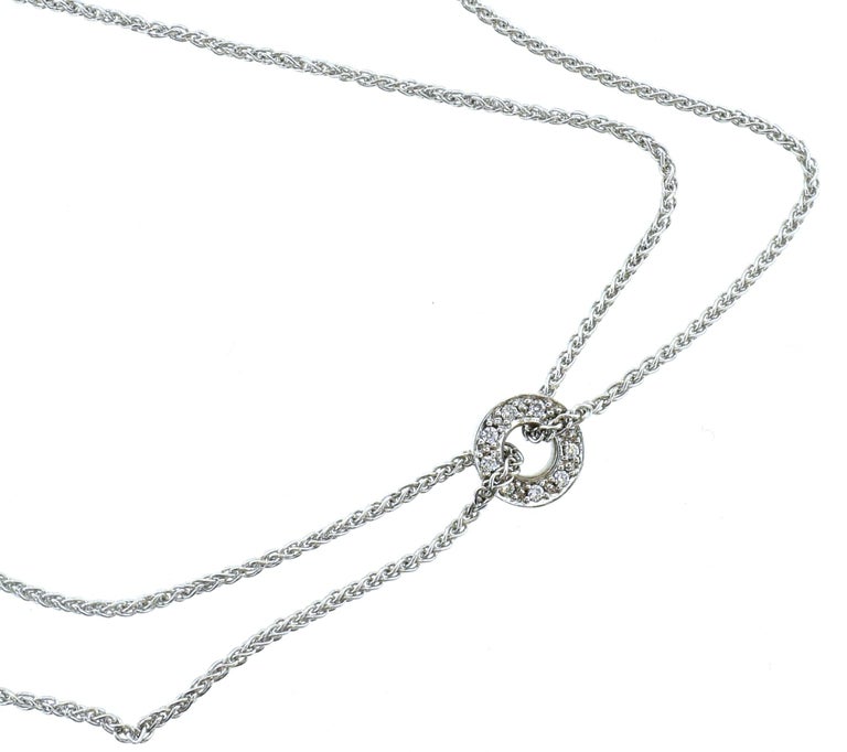 White Gold and Diamond Anklet For Sale at 1stDibs diamond anklet