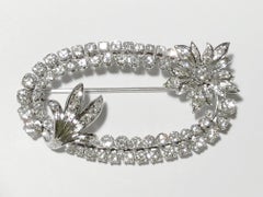 Broche de oro blanco y diamantes