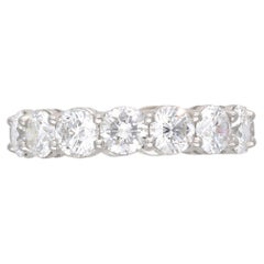 White Gold and Diamond Eternity Band Ring