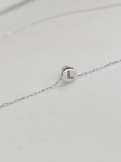 White gold and Diamond nail and chain pendant