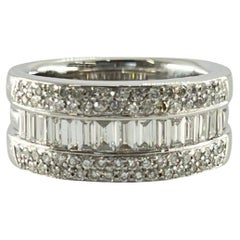 White Gold and Diamond Wedding Band, 1.60 ct