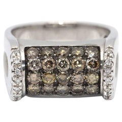 White Gold and Diamonds Champagne Ring