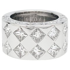 White Gold and Diamonds Chanel Ring, "Jacquard" Collection