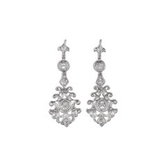 Ohrringe aus Weißgold und Diamanten
