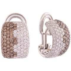 White Gold and Diamonds Earrings