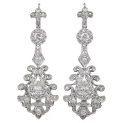 White Gold and Diamonds Earrings