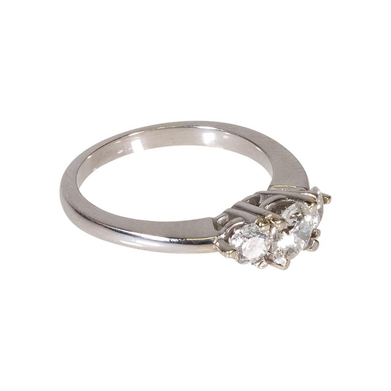 White Gold and Natural Diamond Ring For Sale at 1stDibs