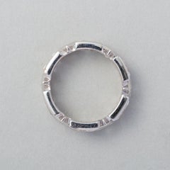 White Gold and Triangle Diamond Eternity Band