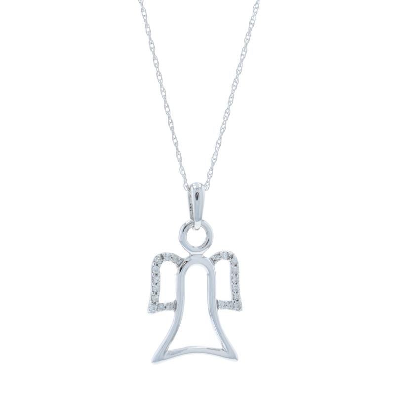 Contenuto del metallo: Oro bianco 14k

Stile della catena: Principe delle Balene
Stile della collana: Catena
Tipo di chiusura: Chiusura con anello a molla
Tema: Angelo

Misure

Articolo 1: Ciondolo
Altezza (dalla cauzione fissa): 25/32