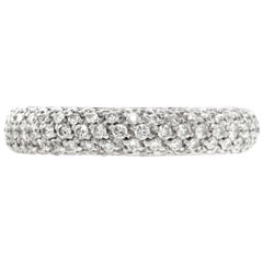 White gold Antonini Milano eternity band with round brilliant cut diamonds