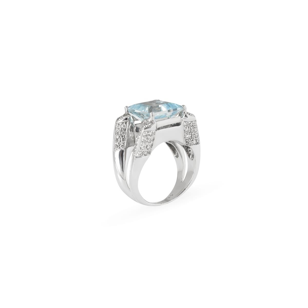 aquamarine dress rings