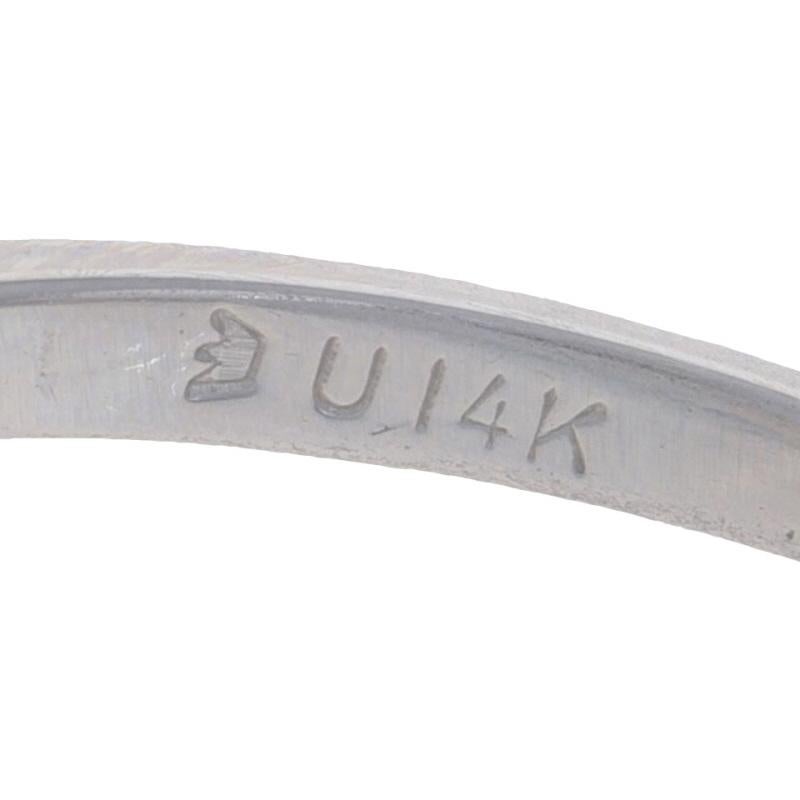 Weißgold Australischer Opal Diamant Halo Ring - 14k Oval Cabochon .95ctw Floral im Angebot 2