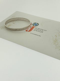 Weißgold-Armspange mit Diamanten