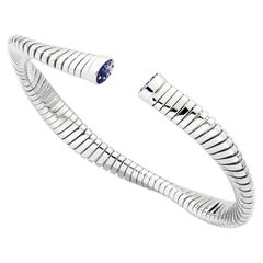 Bracelet en or blanc avec micromosaïque décorée à la main