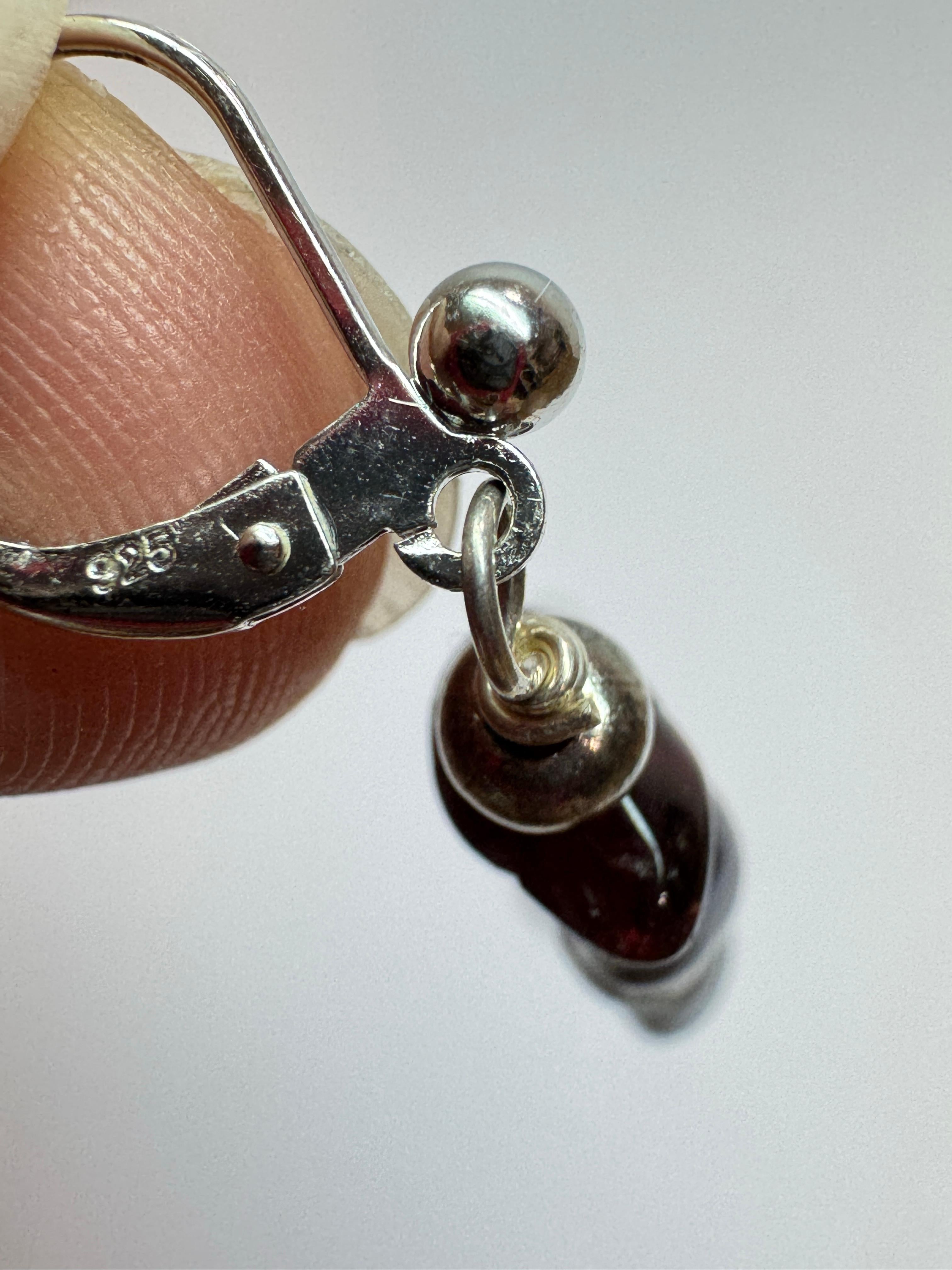 White Gold Biwa Pearl Dangle Earrings For Sale 1